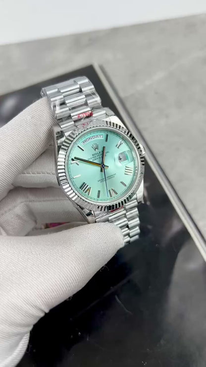 Rolex Day-Date 228236 Replica 11 Watch Ice Blue Dial GM Factory 40mm