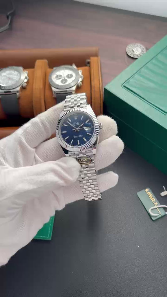Rolex DateJust 126334 Blue Fold Dial Replica Watch Clean Factory 41mm