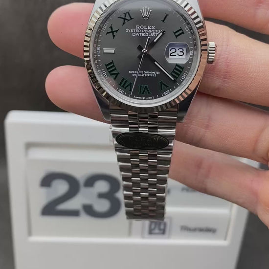 rolex-datejust-41mm-126334-wimbledon-dial-jubilee-clean-factory-video-review