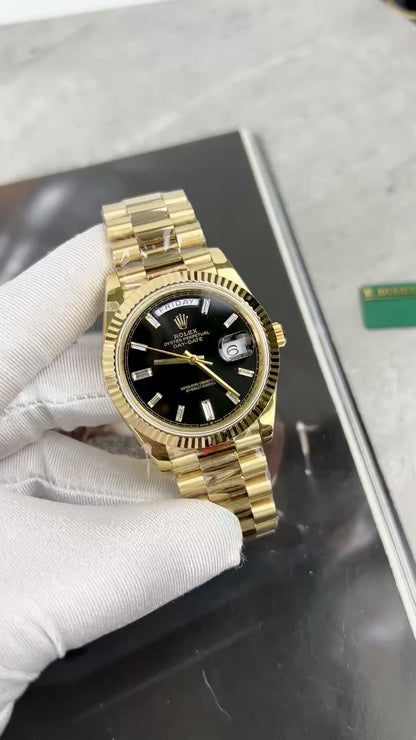 Rolex Day-Date 228238 Replica Watch Black Dial GM Factory 40mm