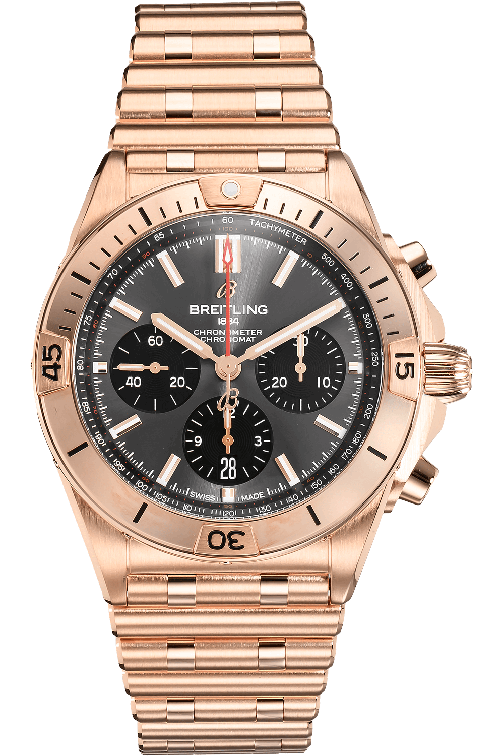 Chronomat B01 42mm 18k Red Gold Watch RB0134101B1R1