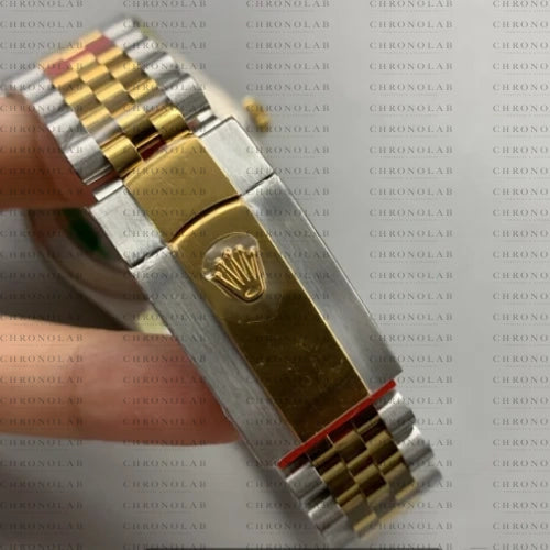 Χρυσό και ατσάλινο κούμπωμα Oysterclasp για μπρασελέ Rolex Datejust Two-Tone