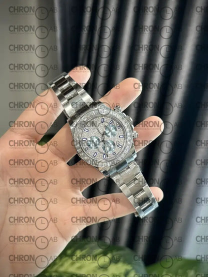 Rolex Best Replica Watch Daytona Custom Diamonds Moissanite 40mm Watches