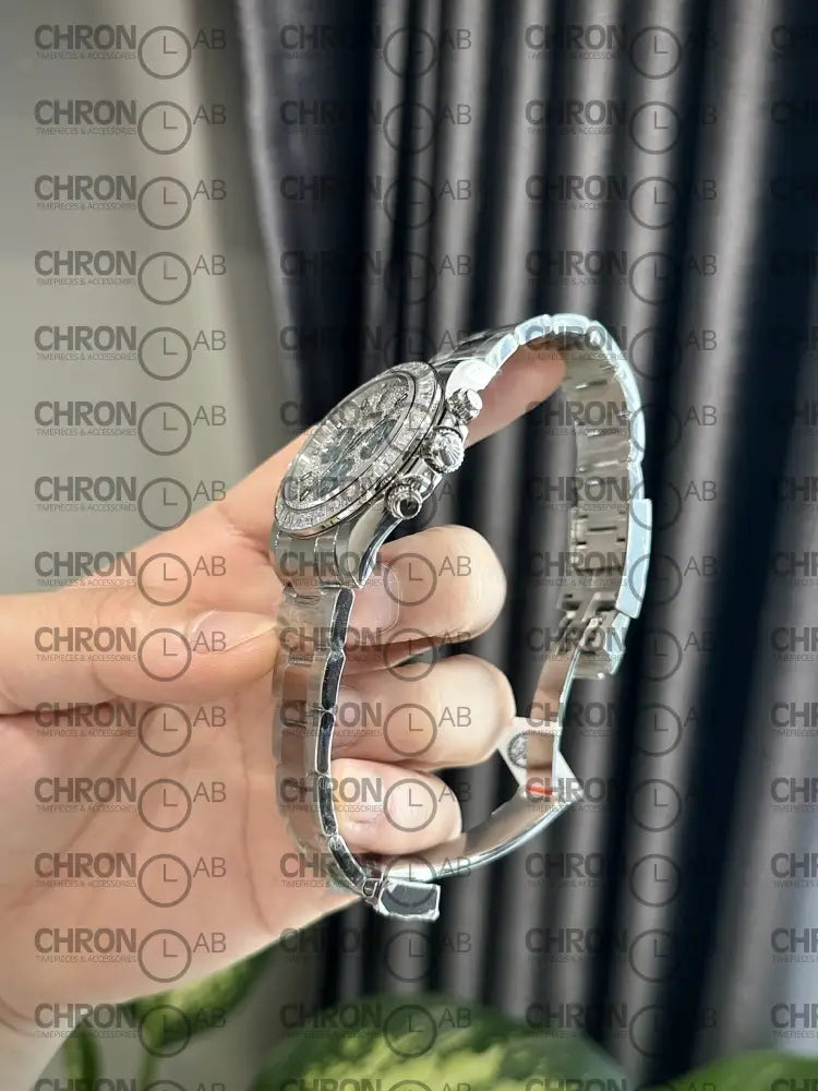 Rolex Best Replica Watch Daytona Custom Diamonds Moissanite 40mm Watches