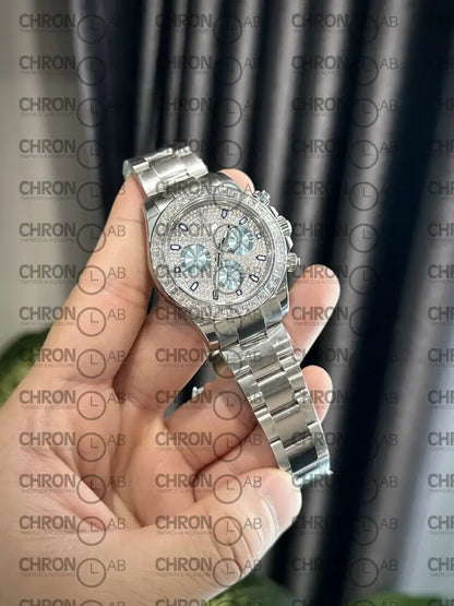 Rolex Best Replica Watch Daytona Custom Diamonds Moissanite 40mm Watches
