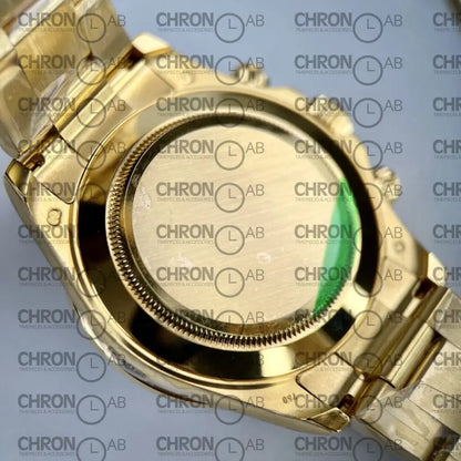 Rolex Best Replica Watch Daytona Rainbow Gold Wrapped And Moissanite Diamond Custom 40mm Watches