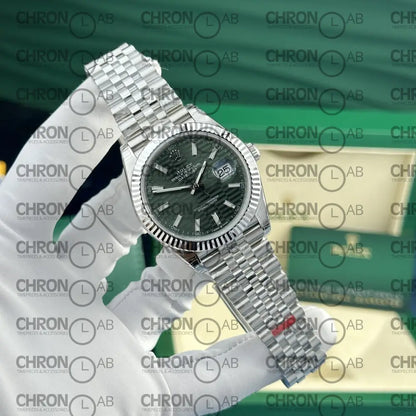 Rolex DateJust 126334 Green Motif Dial VS Factory 41mm Clone Watches