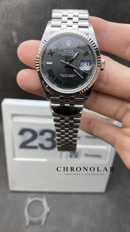 Rolex Datejust 41mm 126334 Wimbledon Dial Jubilee Clean Factory