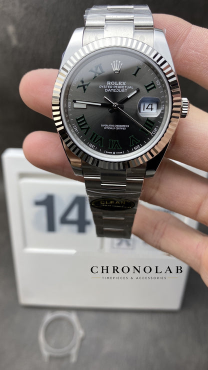 Rolex Datejust 41mm 126334 Wimbledon Dial Oyster Clean Factory