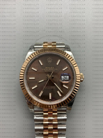 Χρυσό και ατσάλινο κούμπωμα Oysterclasp για μπρασελέ Rolex Datejust Two-Tone