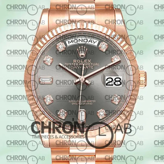 Rolex Day-Date 36mm M128235-0050 Rose Gold Clone Watches