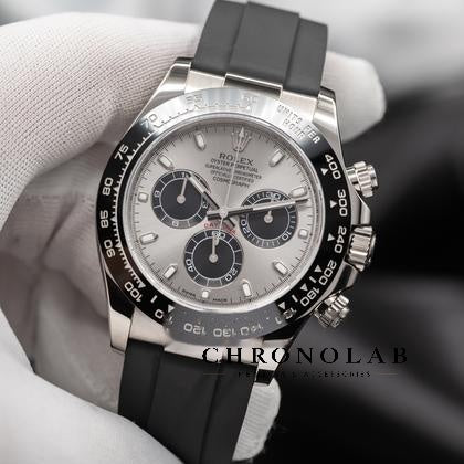 Clean Factory Rolex Daytona 116519LN Ghost gray dial on wrist view luxury replica watch