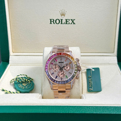 Rolex Cosmograph Daytona 116595 Rainbow BT Factory 40mm Super Clone replica watch with box set