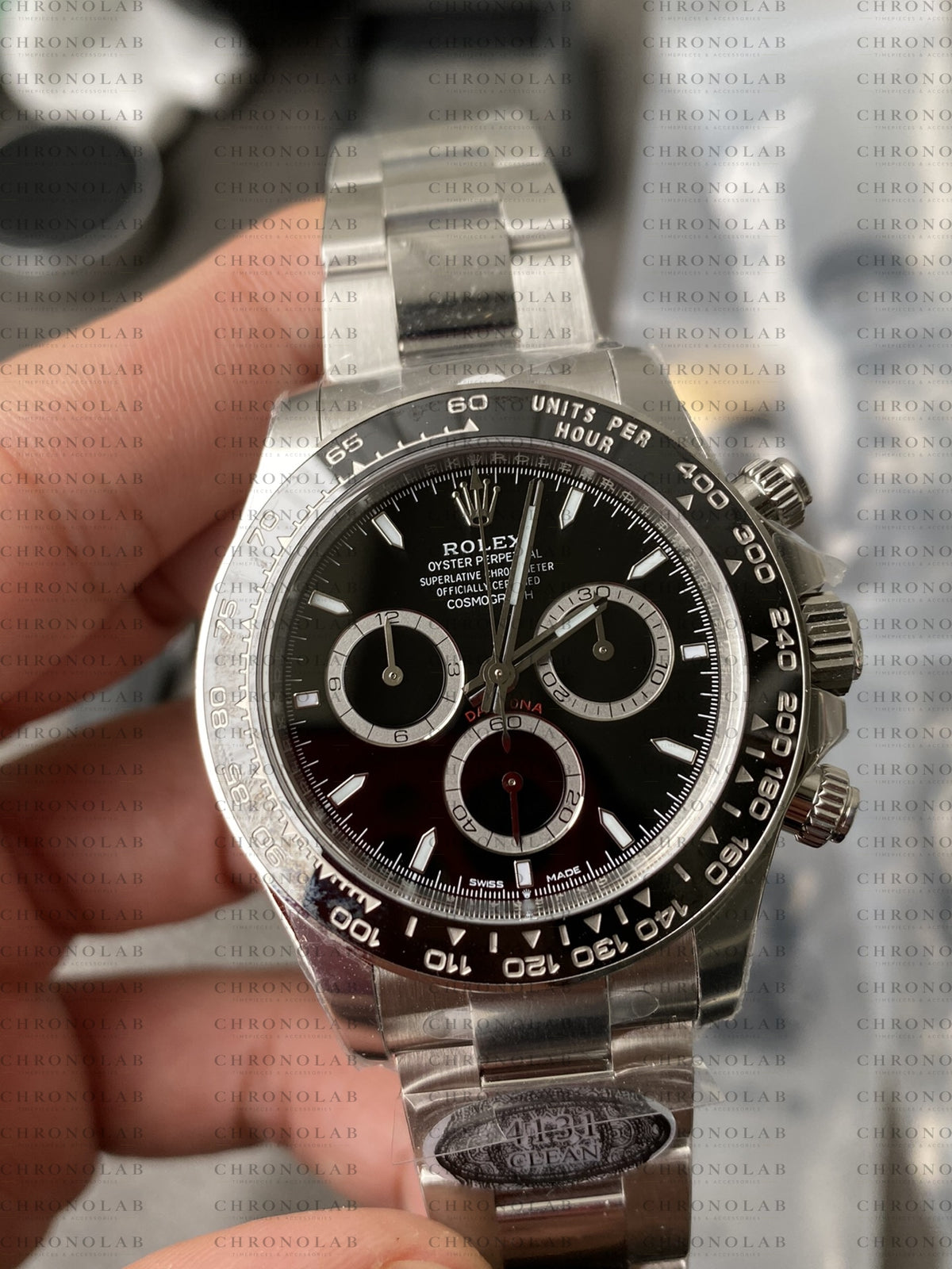 Rolex Cosmograph Daytona 40mm 126500LN Black Dial Black Cerachrom Bezel 904L Oystersteel Case and Bracelet Clean Factory SH4131 Movement Main Product Image
