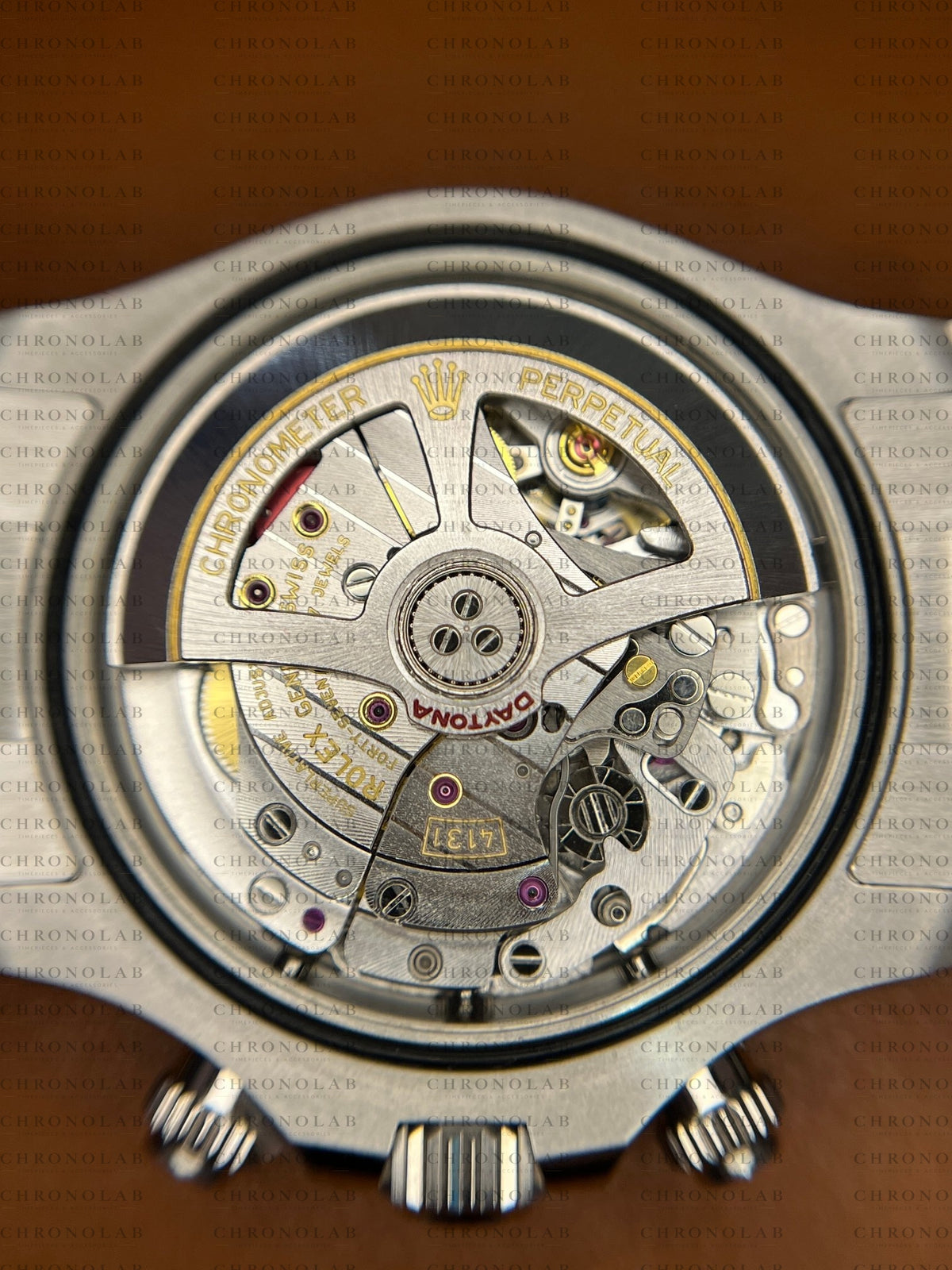 Detailed close-up of the balance wheel and bridge architecture on the SH4131 movement from Clean Factory view 3
