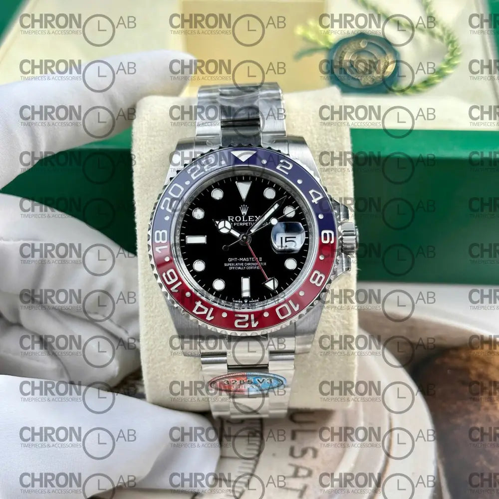 Rolex GMT-Master II 126710BLRO ’Pepsi’ 40mm – Clean Factory V3 Watches