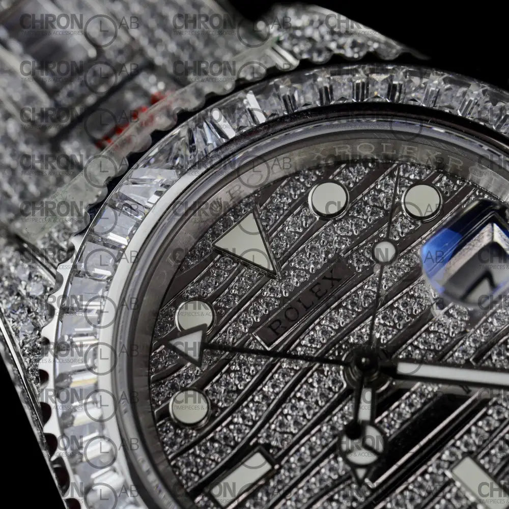 Rolex GMT-Master II Custom Full CZ AMG Factory 40mm Clone Watches