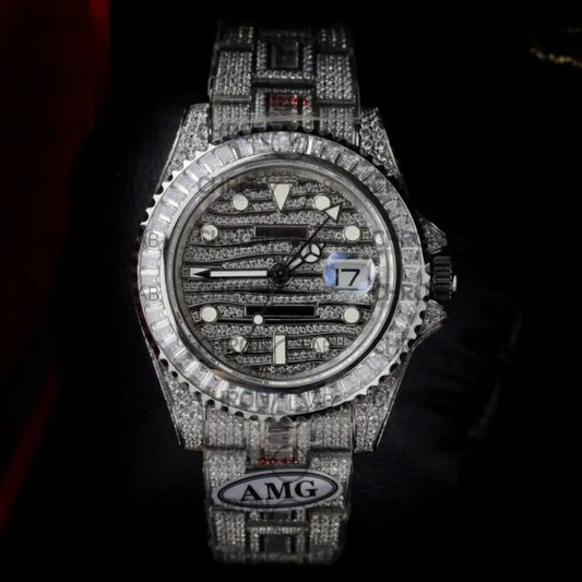 Rolex GMT-Master II Custom Full CZ AMG Factory 40mm Clone Watches