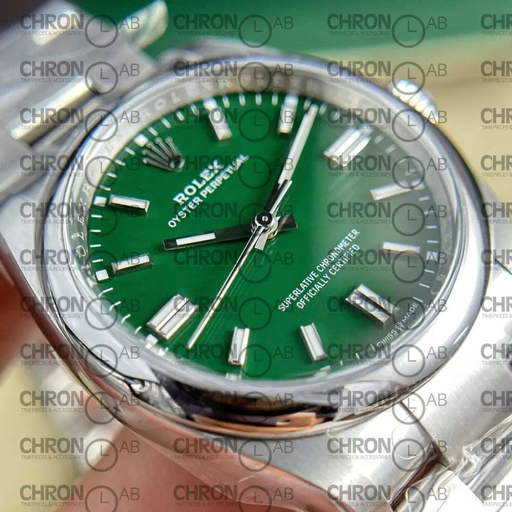 Rolex Oyster Perpetual 126000 Green Dial Clean Factory 36mm Watches