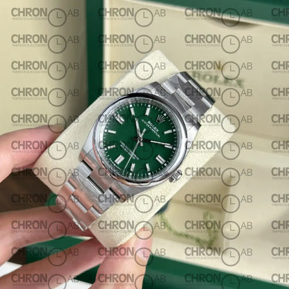 Rolex Oyster Perpetual 126000 Green Dial Clean Factory 36mm Watches