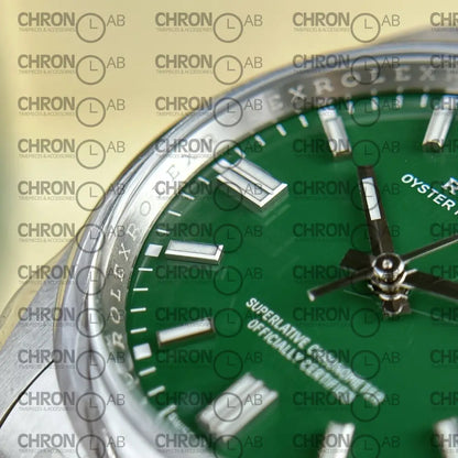 Rolex Oyster Perpetual 126000 Green Dial Clean Factory 36mm Watches