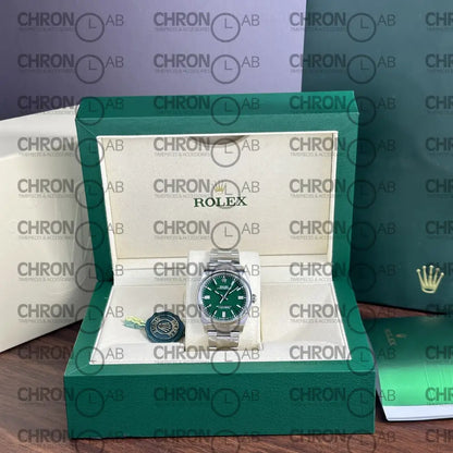 Rolex Oyster Perpetual 126000 Green Dial Clean Factory 36mm Watches