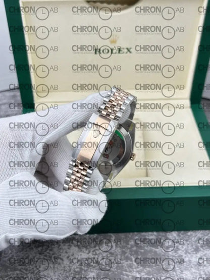 Rolex Replica DateJust 126331 Demi Rose Gold – Black Dial Clean Factory 41mm Watches