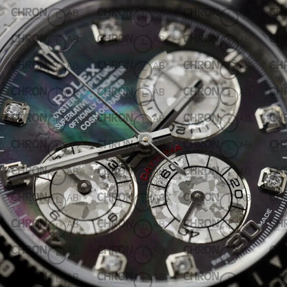 Rolex Replica Daytona – Mother of Pearl Dial & Moissanite Diamonds Custom 40mm Clone Watches