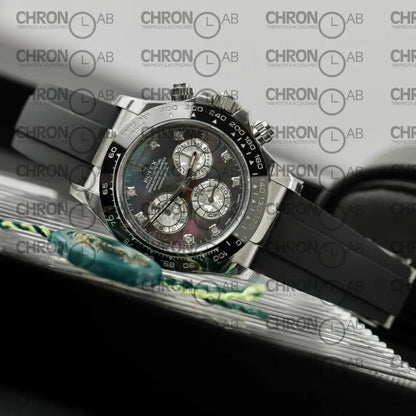 Rolex Replica Daytona – Mother of Pearl Dial & Moissanite Diamonds Custom 40mm Clone Watches