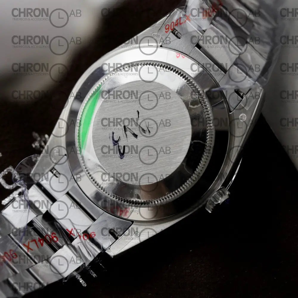 Rolex Replica Watch Day-Date Dial Meteorite Number Pile Diamond Moissanite 40mm Clone Watches