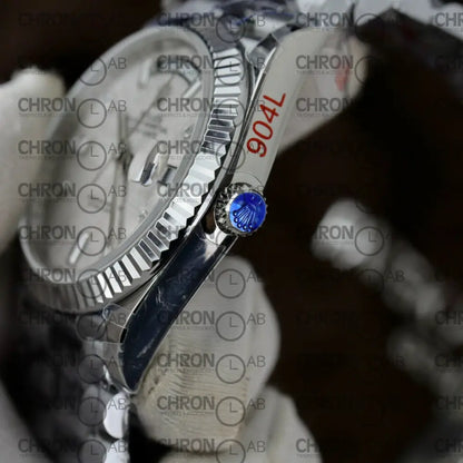 Rolex Replica Watch Day-Date Dial Meteorite Number Pile Diamond Moissanite 40mm Clone Watches