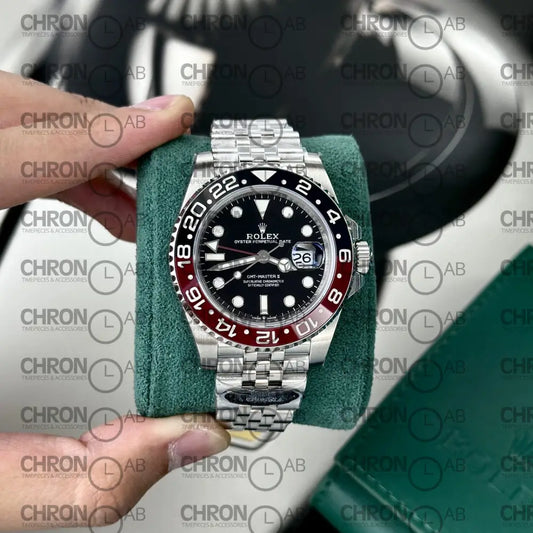 Rolex Replica Watch GMT-Master II Coke Black Dial Strap Jubilee Clean Factory 40mm Watches