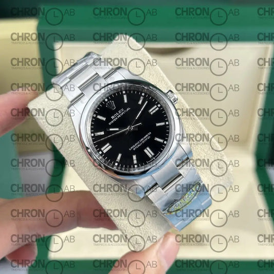 Rolex Replica Watch Oyster Perpetual 126000 Dial Black Clean Factory 36mm Clone Watches