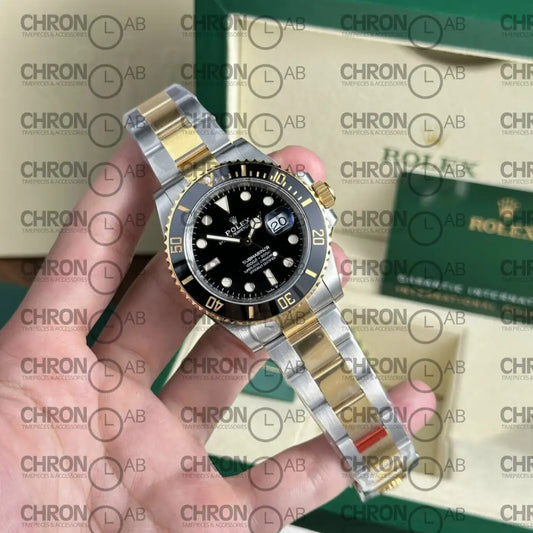 Rolex Replica Watch Submariner Date 126613LN Demi Gold Black Dial VS Factory 41mm Clone Watches