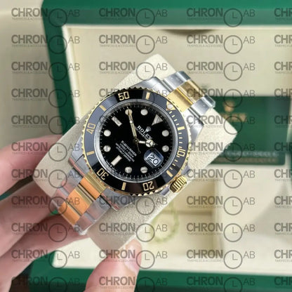 Rolex Replica Watch Submariner Date 126613LN Demi Gold Black Dial VS Factory 41mm Clone Watches