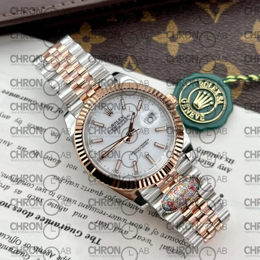 Rolex Replica Watches DateJust 126331 Demi Rose White Dial Clean Factory 41mm Watches