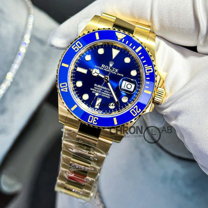 Submariner 126613LB Blue Ceramic in Yellow Gold