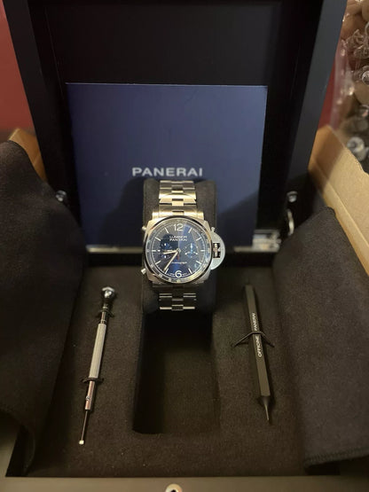 Chrono 44 mm PAM01110-Blue Dial Excellent Condition RRP-£9300