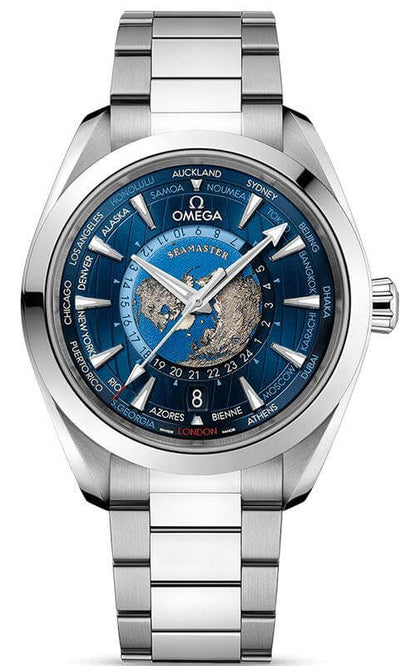 Aqua Terra 150M Co-Axial Master Chronometer GMT Worldtimer 43MM