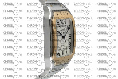 Santos 2-Tone Yellow Gold White Dial WSSA0065 Clone 38mm Watches