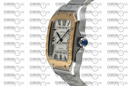 Santos 2-Tone Yellow Gold White Dial WSSA0065 Clone 38mm Watches