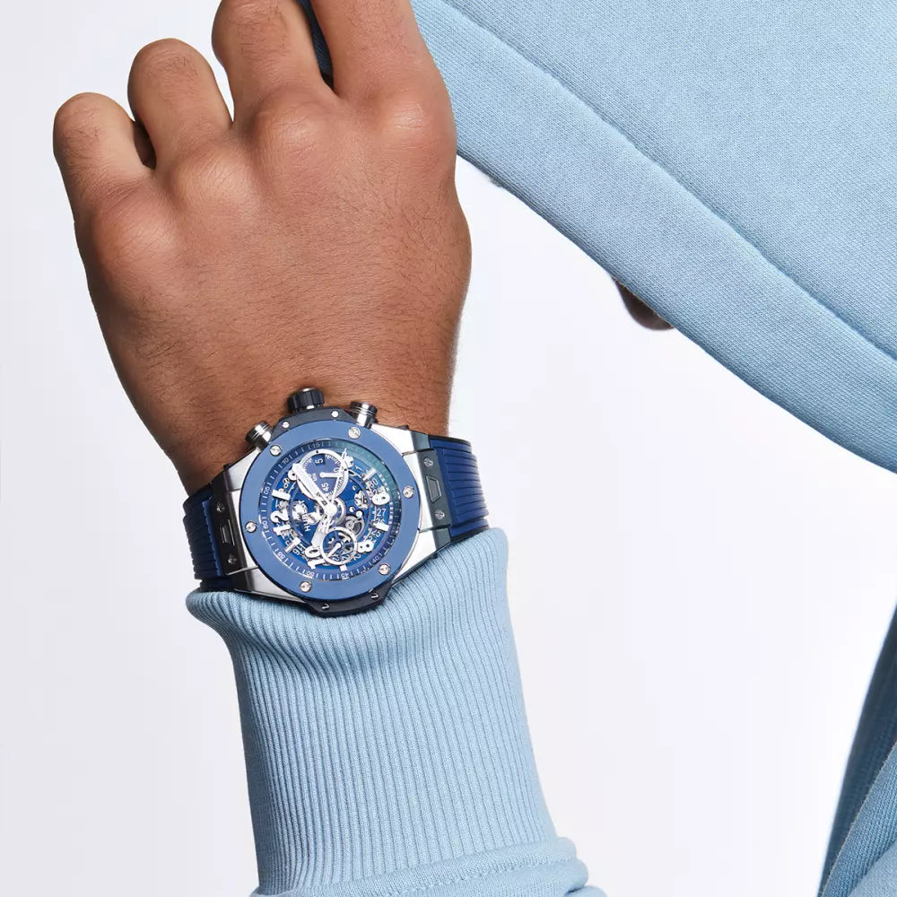 Hublot Big Bang Unico Titanium Blue Ceramic 421.NL.5170.RX, 44mm