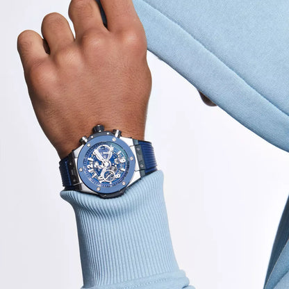 Hublot Big Bang Unico Titanium Blue Ceramic 421.NL.5170.RX, 44mm