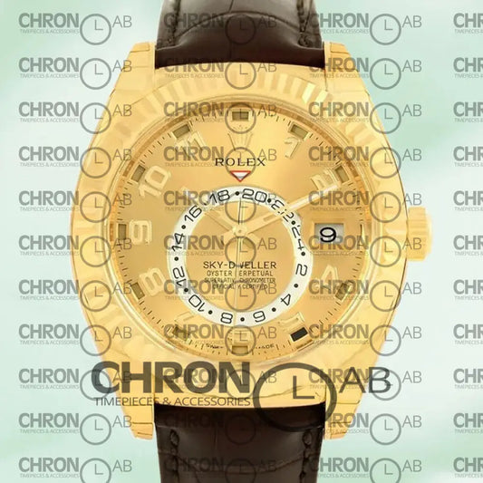 Sky-Dweller 326138 Men’s 42mm Leather Strap Clone 42mm Watches