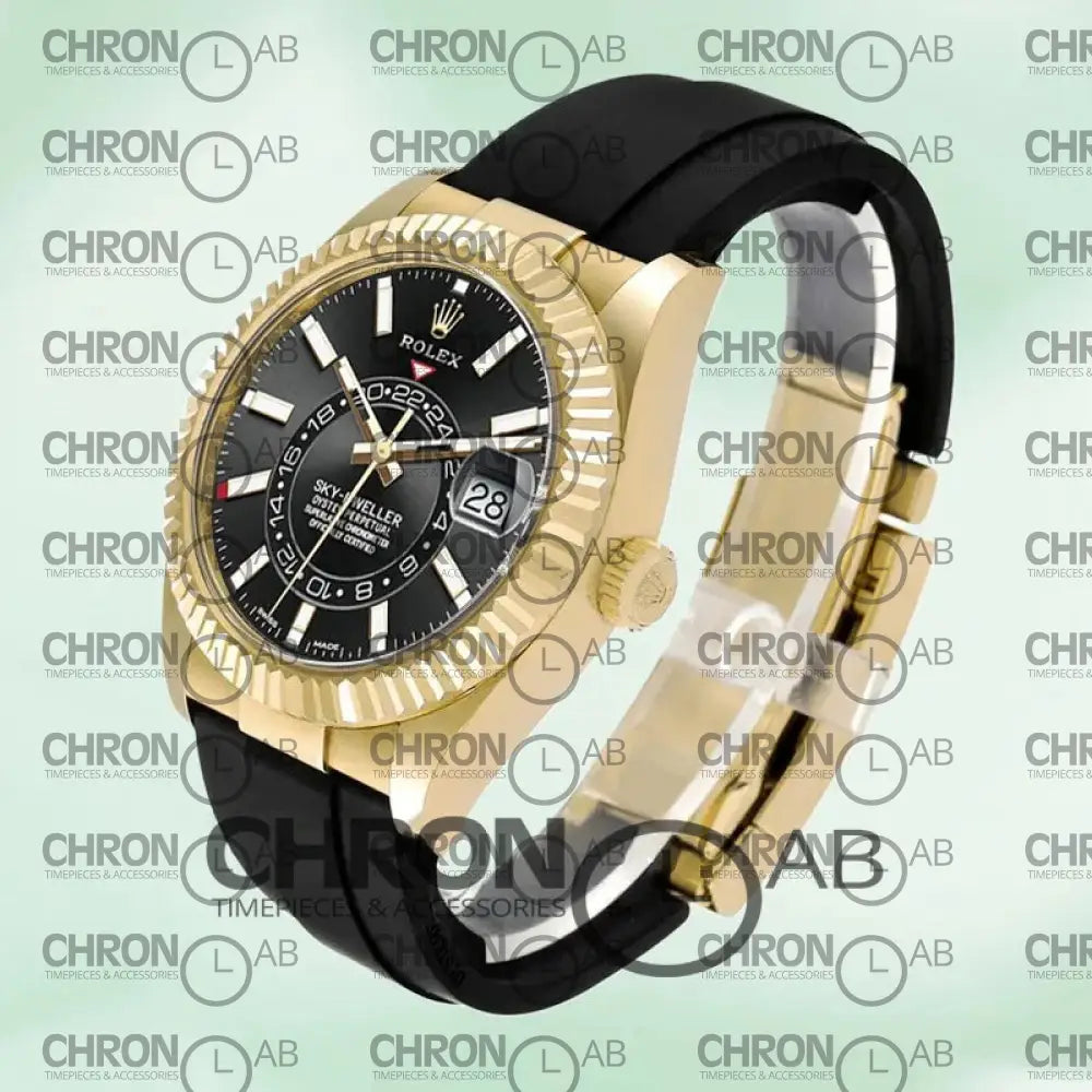 Sky-Dweller 326138 Men’s 42mm Leather Strap Clone 42mm Watches