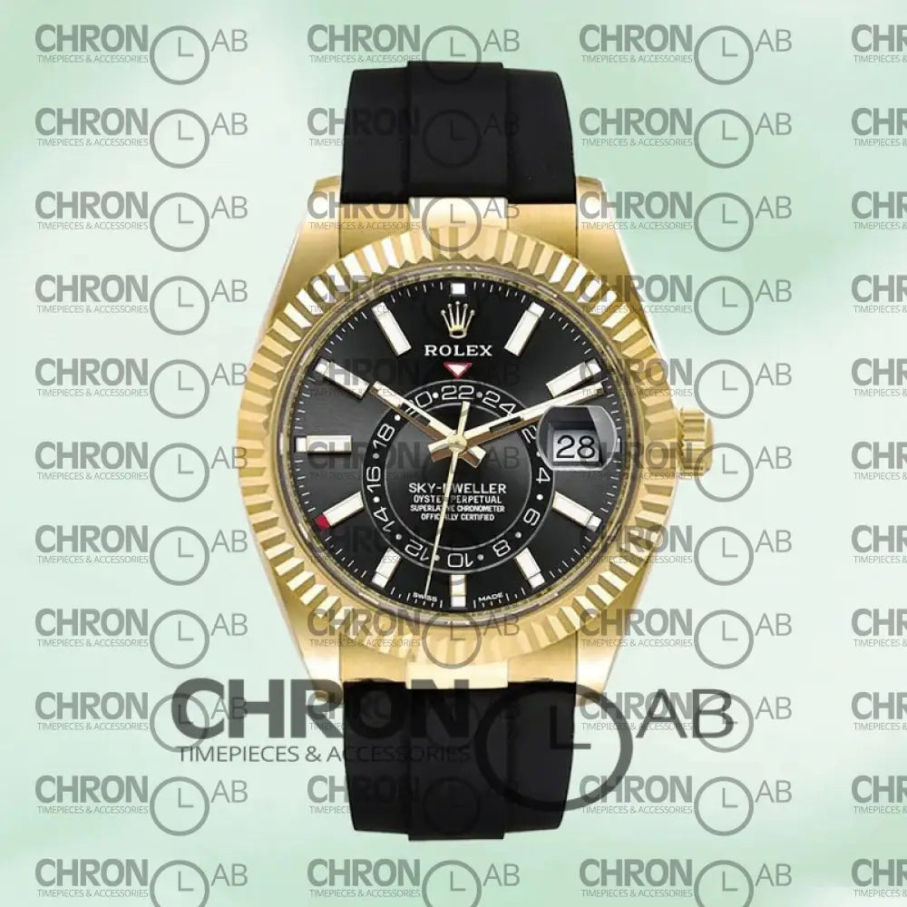 Sky-Dweller 326138 Men’s 42mm Leather Strap Clone 42mm Watches