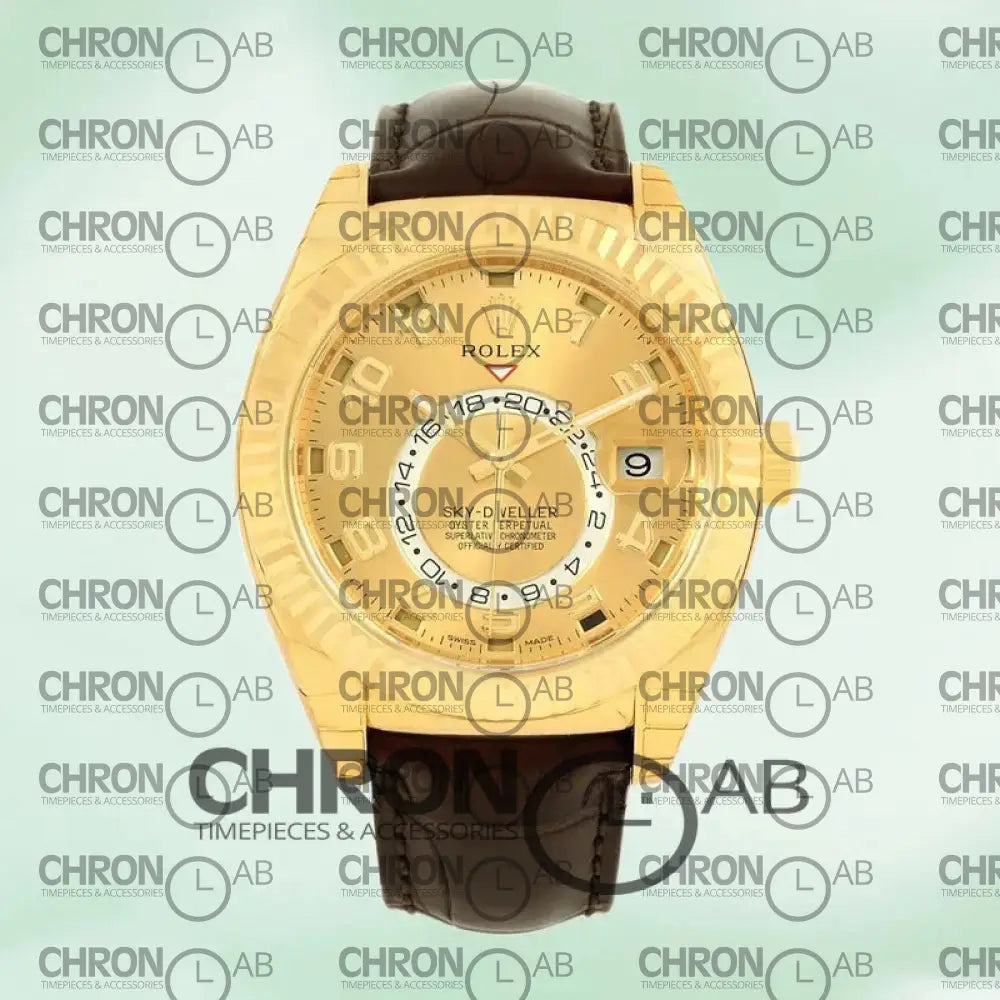 Sky-Dweller 326138 Men’s 42mm Leather Strap Clone 42mm Watches