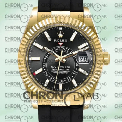 Sky-Dweller 326138 Men’s 42mm Leather Strap Clone 42mm Watches