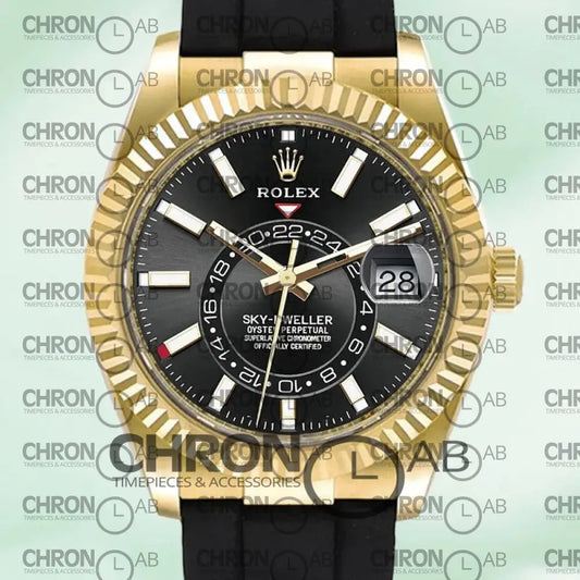 Sky-Dweller 326138 Men’s 42mm Leather Strap Clone 42mm Watches