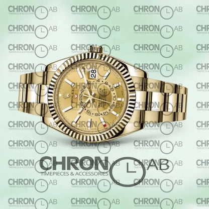 Sky-Dweller 42mm Men’s 326938 Champagne Dial Clone 42mm Watches